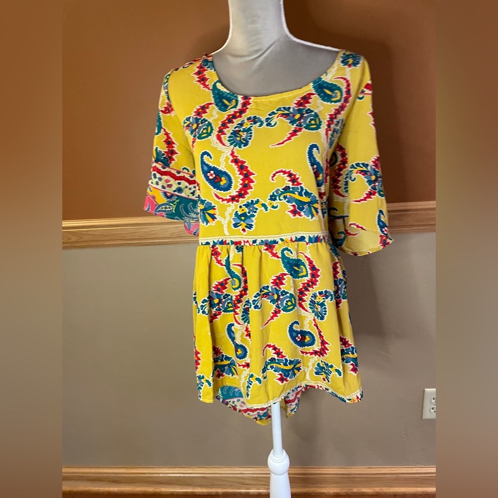 SWAK Gold Blue Bell High Low Top